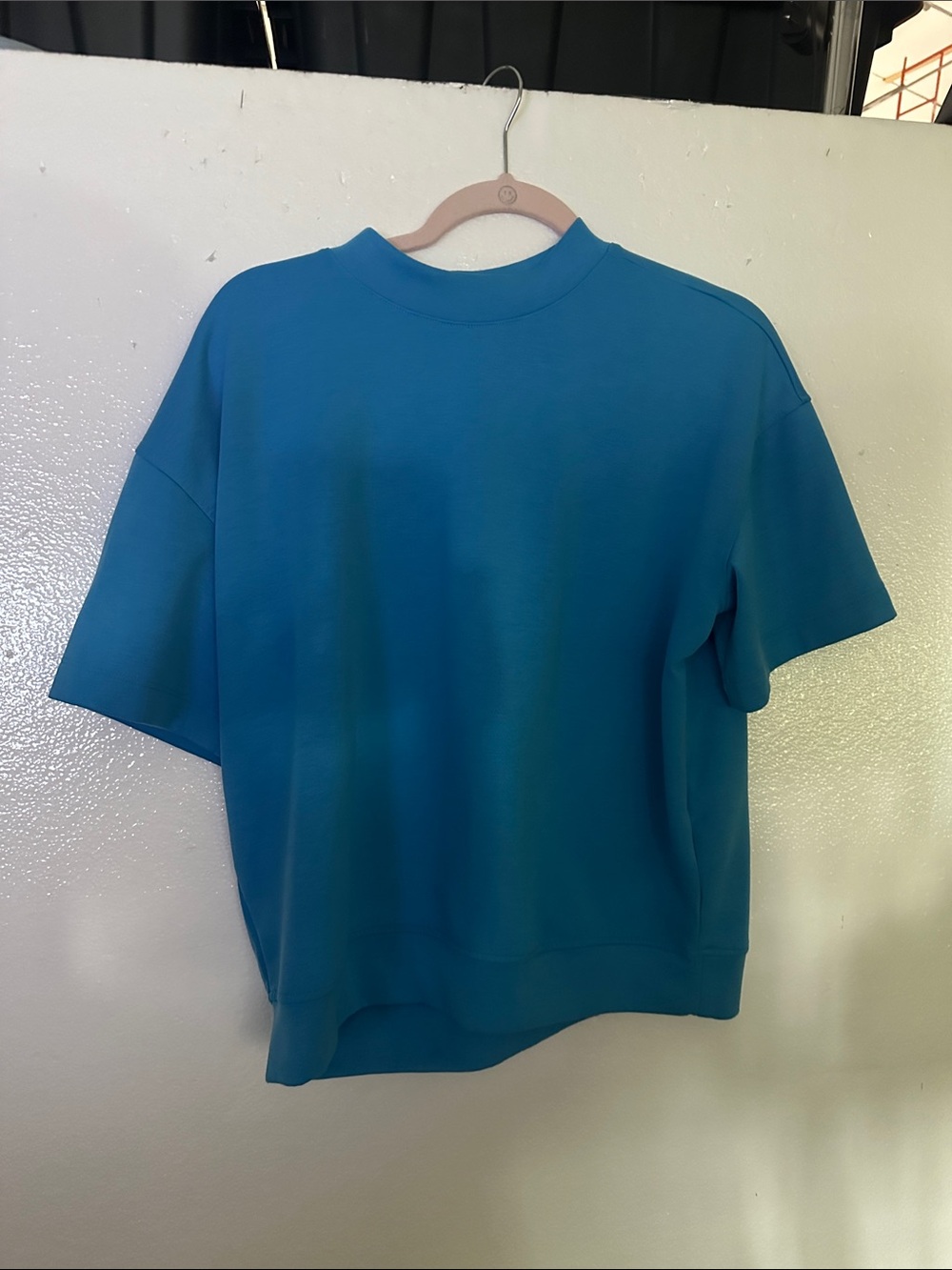 Zenana Outfitters Teal Short-Sleeve Boxy Sweatshirt